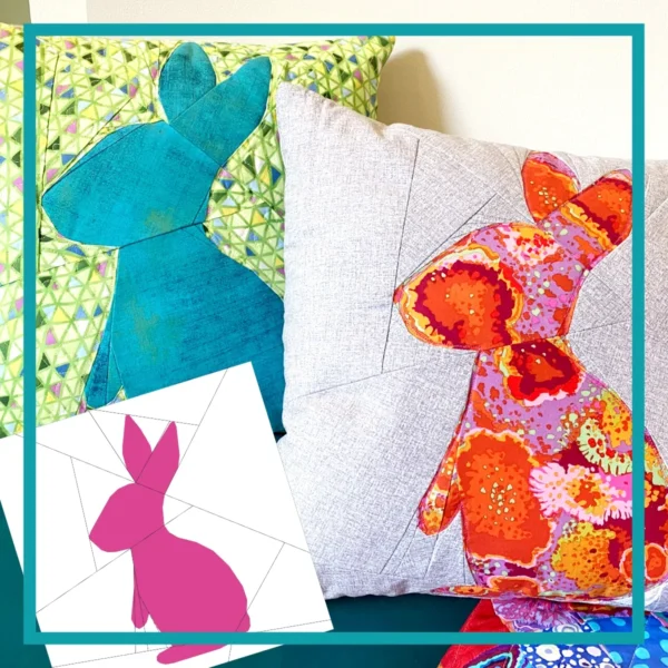 FPP Vorlage "Hase" / Foundation Paper Piecing Pattern "Bunny"