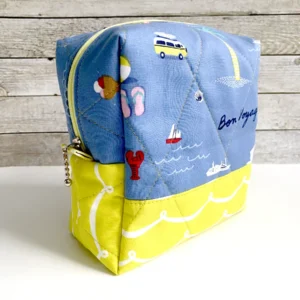 Reißverschlusstasche - Boxy Bag - Reiseapotheke - Bon Voyage
