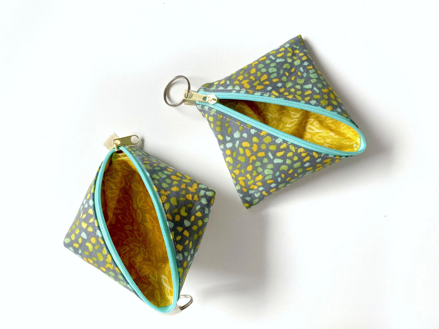 Half Square Triangle Täschchen nähen