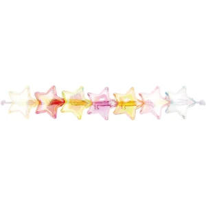 Sternchen-Perlen irisierend bunt - 14 x 5 mm - Rico Design
