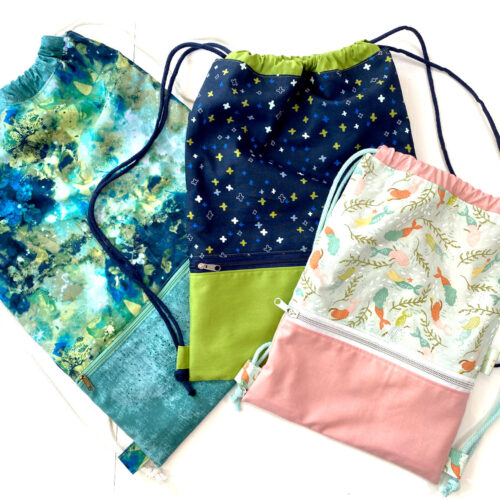 Einfachte & leichte Turnbeutel-Rücksäcke nähen