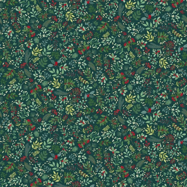 Enchanted Foliage - Dark Green - Makower - 030_G8
