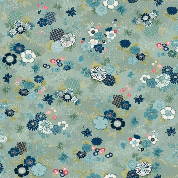 Kasumi - Harmony Teal - Makower - 043/T