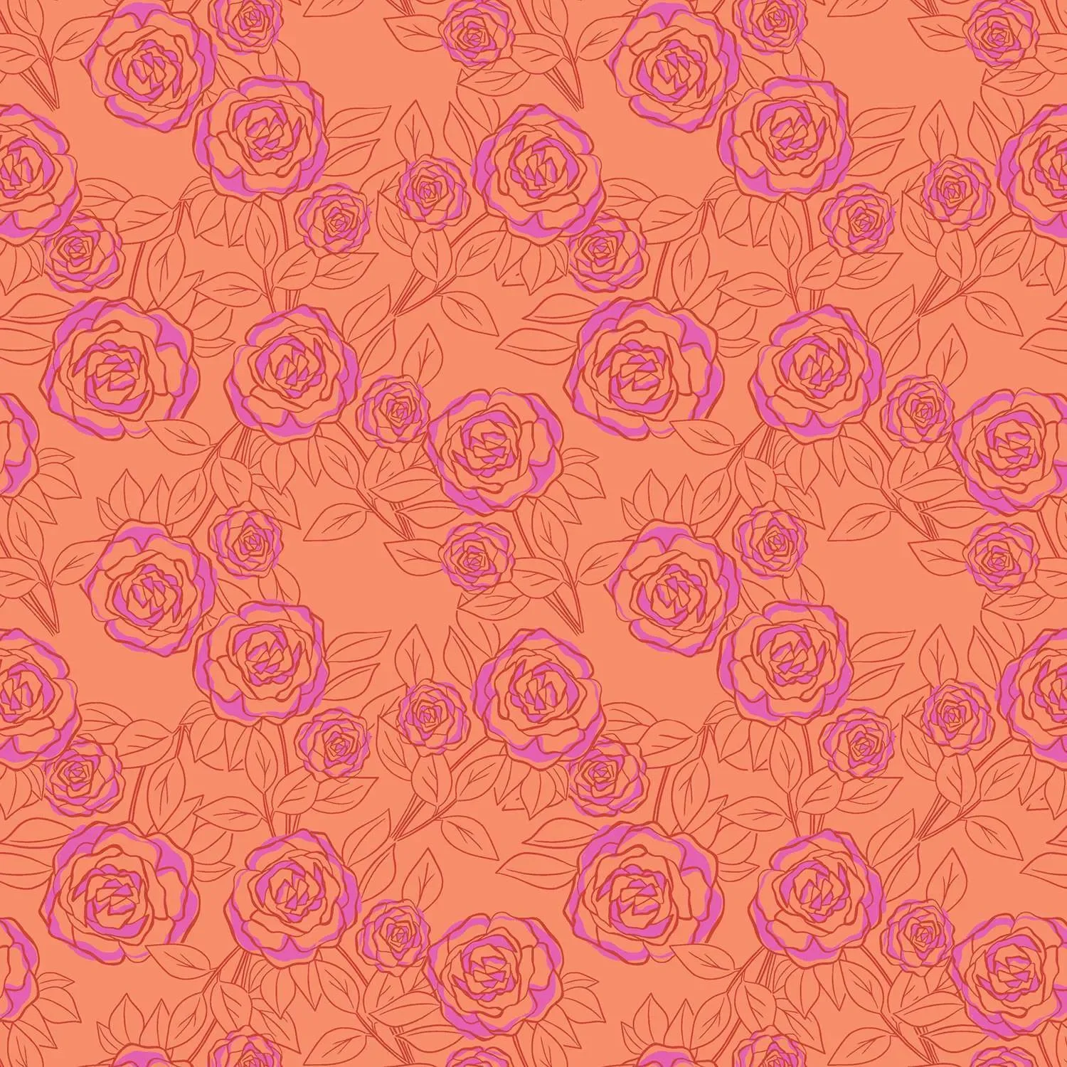 Color Me Pretty - Rosebloom Coral - Andover - 1179O