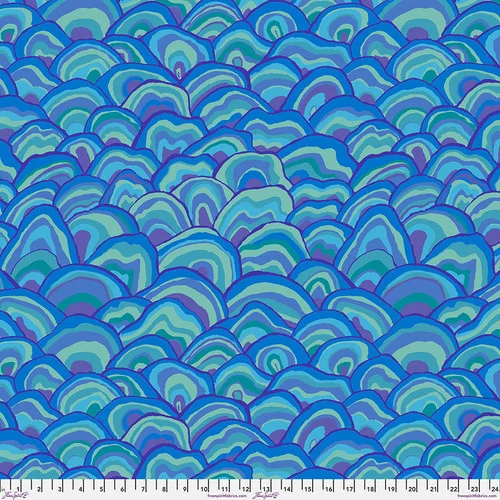 FreeSpirit - Kaffe Fassett August 2024 - Wobble - Blue - PWBM092.BLUE
