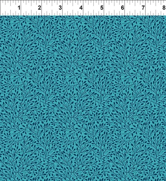 Whimsy 23 Teal - In the Beginning Fabrics - 23WMS2