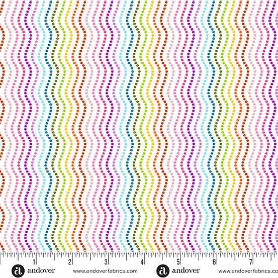Makower - Revival - Ripple White - 063-W