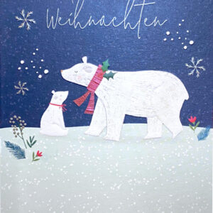 Weihnachtskarte - Himmlische Weihnachten - Eisbären