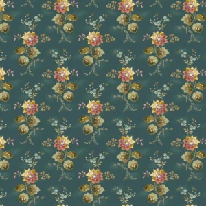 Dahlia - Cardinal Flower Dusk - Laundry Basket Quilts - Andover - 1373-T