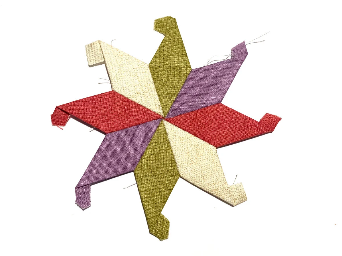 Quilt-Sweatshirt - Stern applizieren