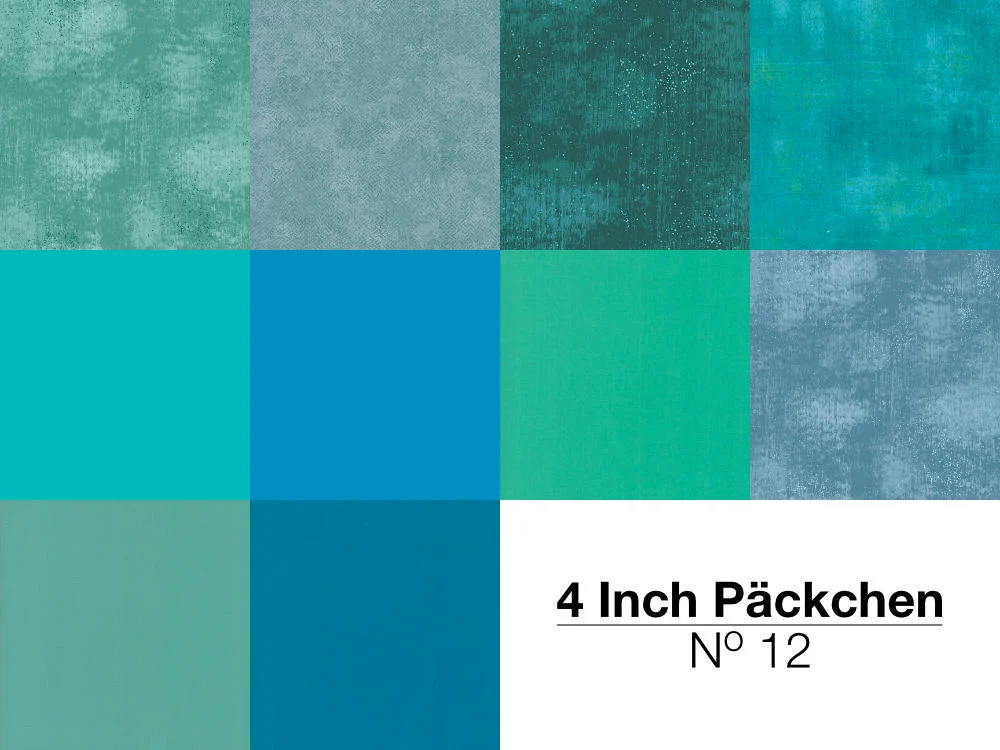 4 Inch Päckchen - No 12 - Türkis