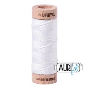 Baumwoll-Garn - Aurifil - Floss / 16 m - White - 2024