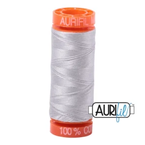 Baumwoll-Garn - Aurifil - 50wt / 200m - Aluminium - 2615