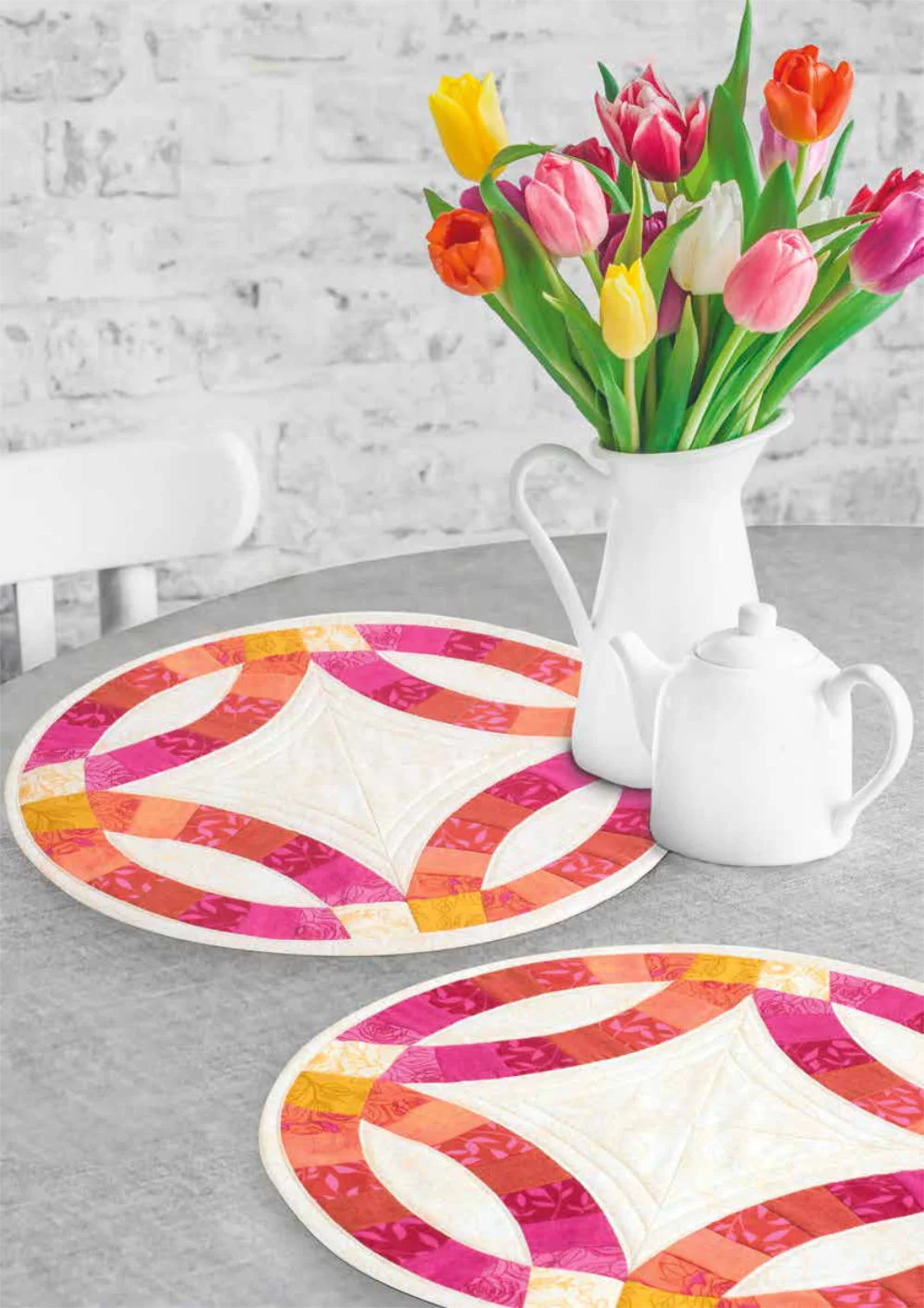 Materialpackung "Rundum Rosa" - Patchwork Magazin 2/25