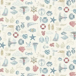 High Tide - Maritime Cream - Makower - 078_Q