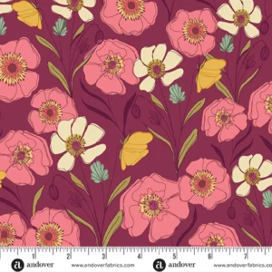 Meadow Walk - Poppies Raspberry - Andover - 1337P