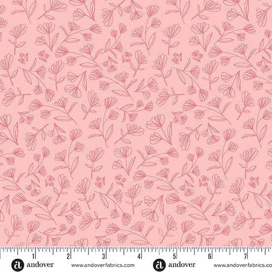 Meadow Walk - Freesia Blush - Andover - 1342E