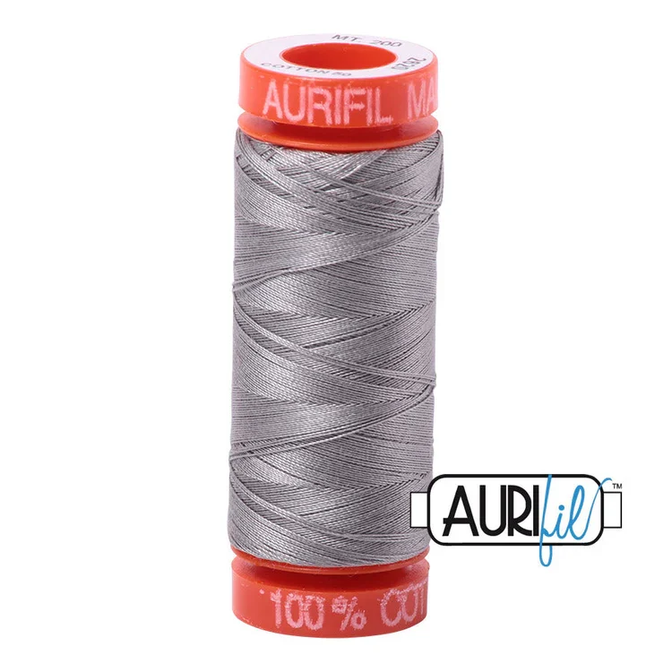Baumwoll-Garn - Aurifil - 50wt / 200m - Stainless Steel - 2620
