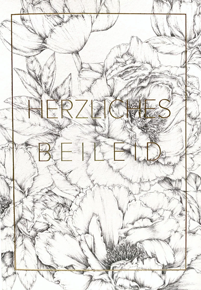 Trauerkarte - Herzliches Beileid - Catherine Lewis