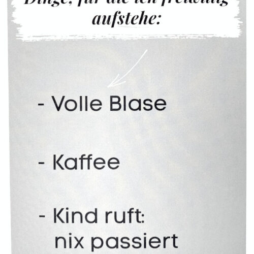 Postkarte - Dinge, für die ich freiwillig aufstehe - 95921