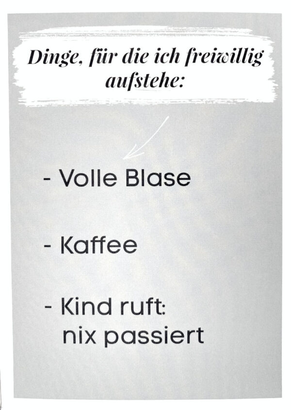 Postkarte - Dinge, für die ich freiwillig aufstehe - 95921