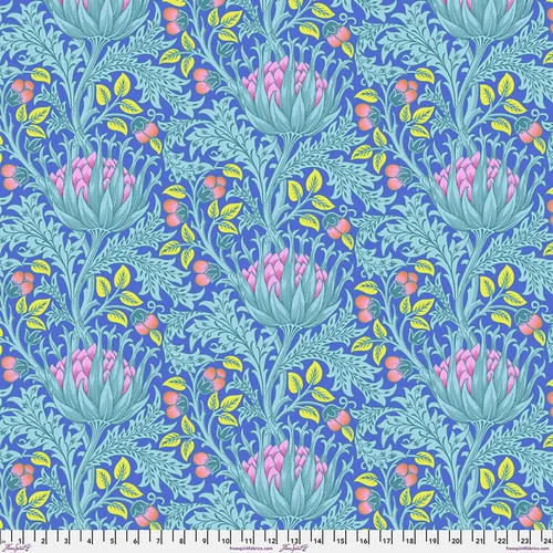 Kaffe Fassett x Morris & Co. - Artichoke Blue - FreeSpirit Fabrics - PWKW001.BLUE