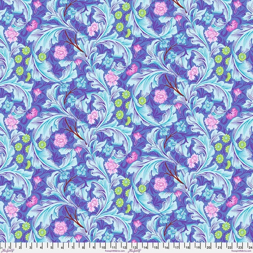 Kaffe Fassett x Morris & Co. - Leicester Cobalt - FreeSpirit Fabrics - PWKW011.COBALT
