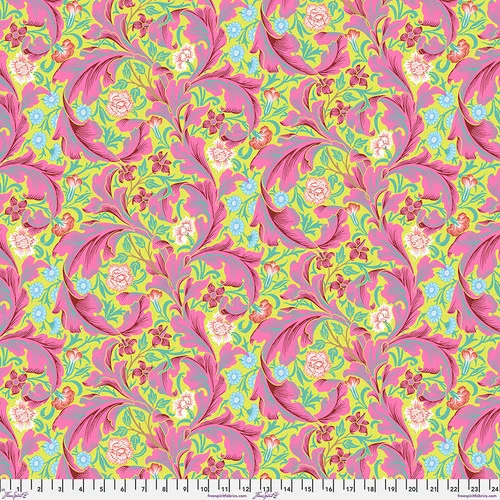 Kaffe Fassett x Morris & Co. - Leicester Fuchsia - FreeSpirit Fabrics - PWKW011.FUCHSIA