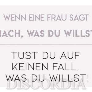 Postkarte - Wenn eine Frau ...