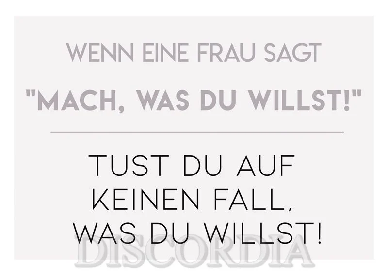 Postkarte - Wenn eine Frau ...