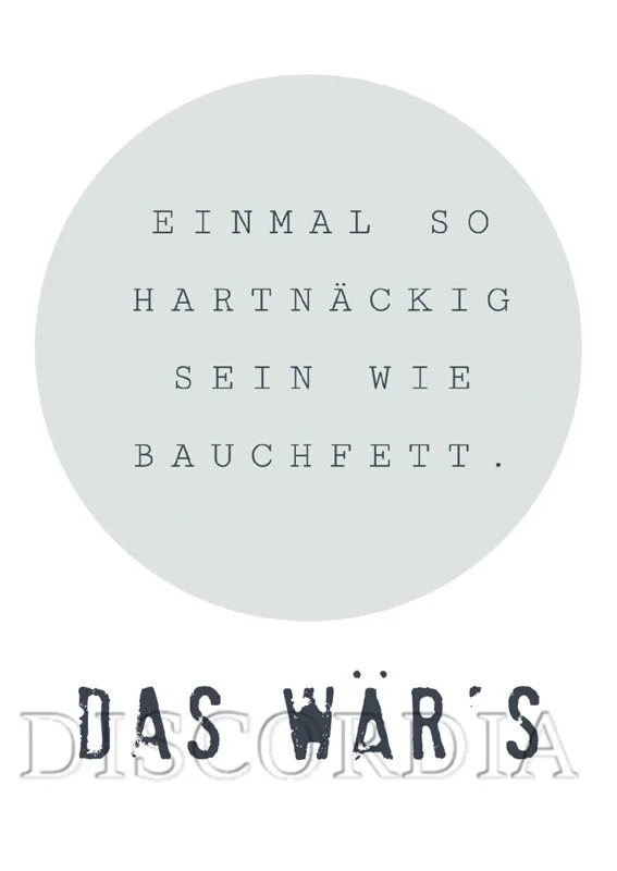 Postkarte - Bauchfett
