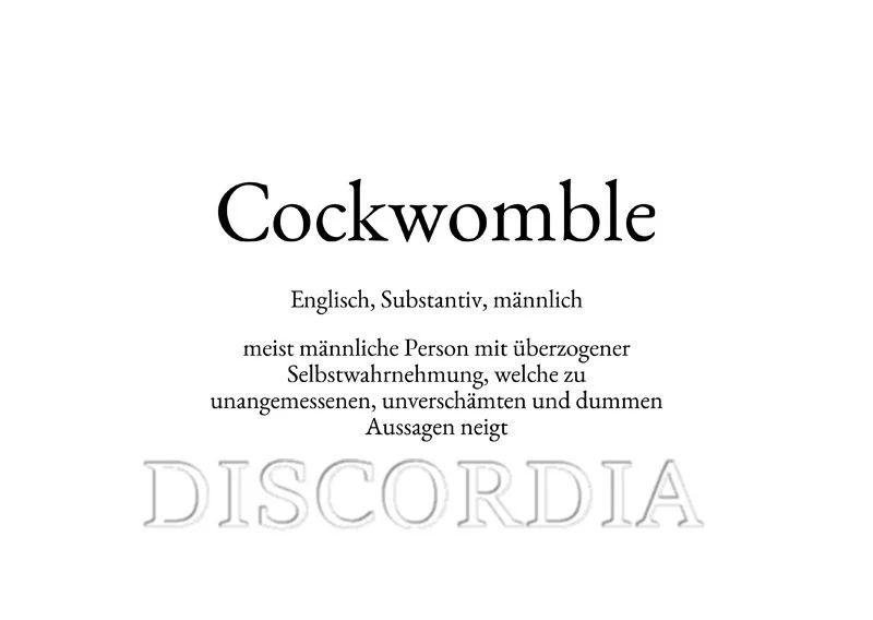 Postkarte - Cockwomble