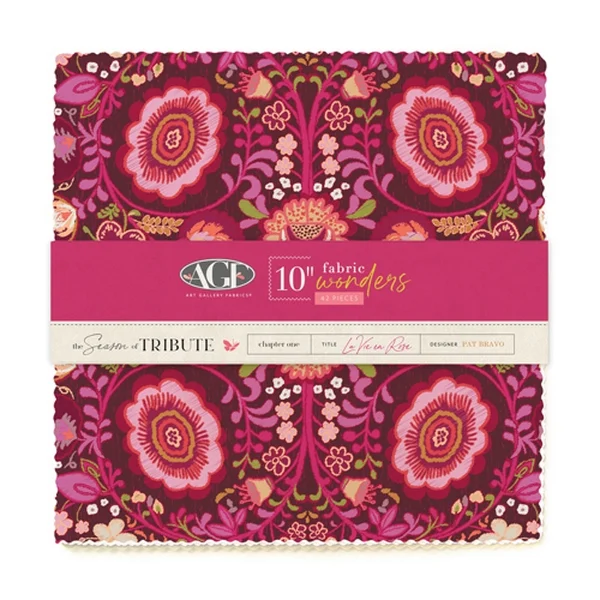 La Vie en Rose - 10" Fabric Wonders - Pat Bravo - Art Gallery Fabrics - 10WTRB1