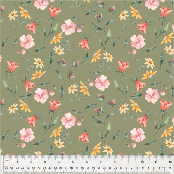 Petal Pixies - Pretty Springs Leaf - Windham Fabrics - 54277-5