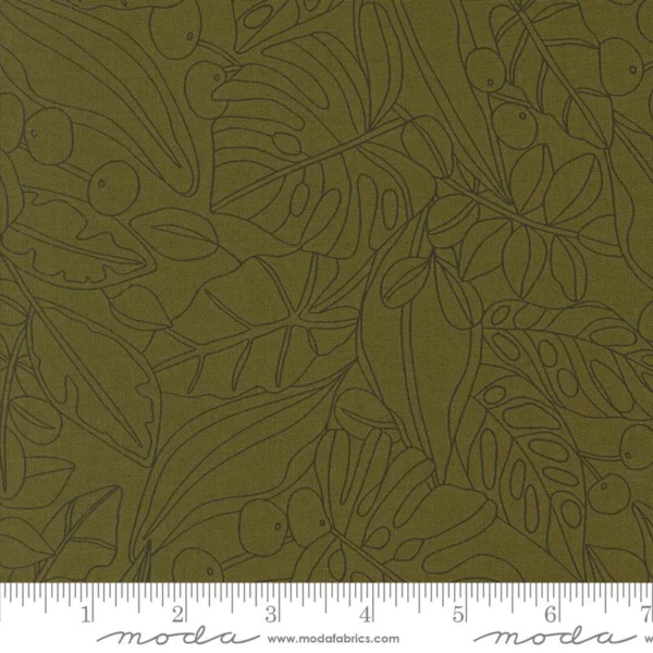 Botany - Monstera Dark Green - Moda Fabrics - 11551 29