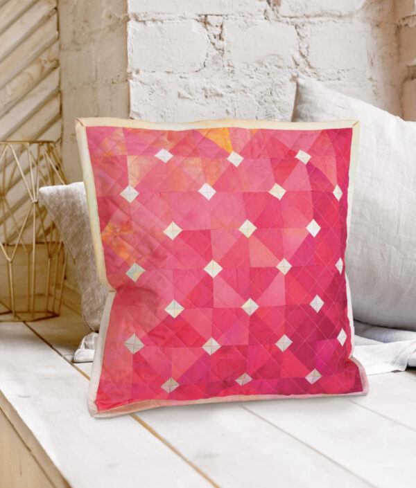 Materialpackung Kissenhülle "Pink Diamond" - Nähen & Patchwork Magazin 3/25
