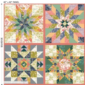 In the Garden - Garden Stars Panel - Windham Fabrics - 53684DP-X