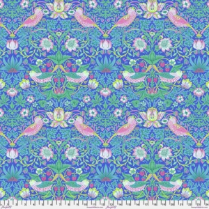 Kaffe Fassett x Morris & Co. - Strawberry Thief Blue - FreeSpirit Fabrics - PWKW013.BLUE