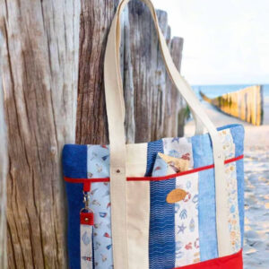 Materialpackung Tasche "Ein Tag am Strand" - Nähen & Patchwork 4/25