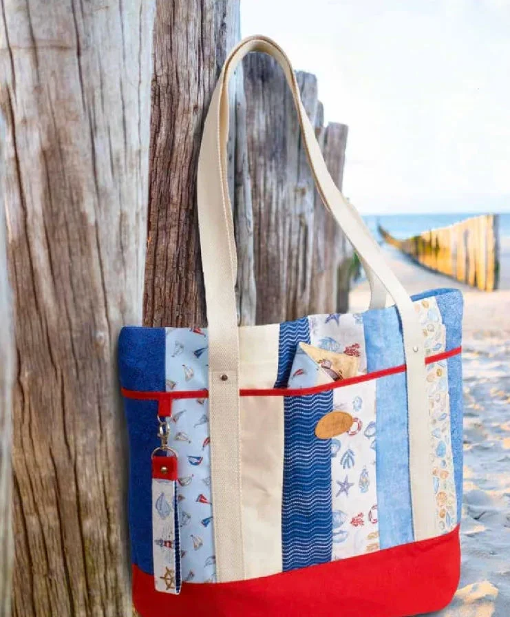 Materialpackung Tasche "Ein Tag am Strand" - Nähen & Patchwork 4/25