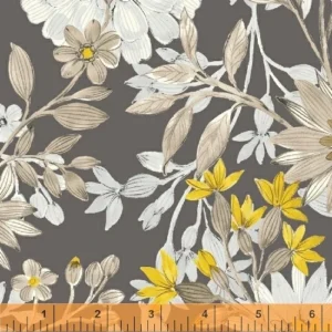 Windham - Eliana - Large Florals Charcoal - 50767-2