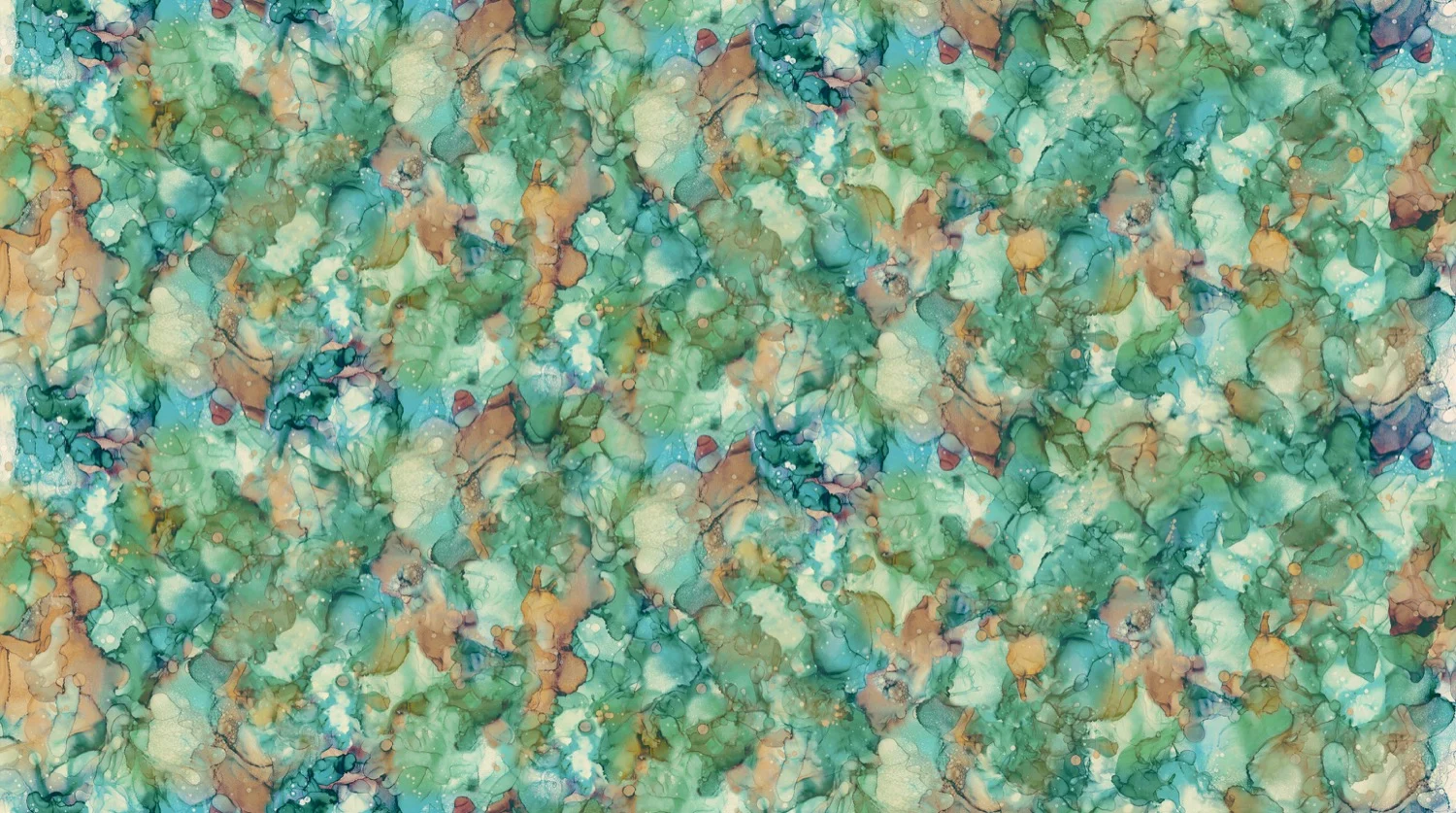 Northcott - Autumn Breeze - Large Texture Medium Teal - DP28061-63