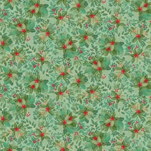 Good Tidings - Holly Bush Mid Green - Makower - 107/G5