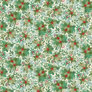 Good Tidings - Holly Bush Cream - Makower - 107/Q