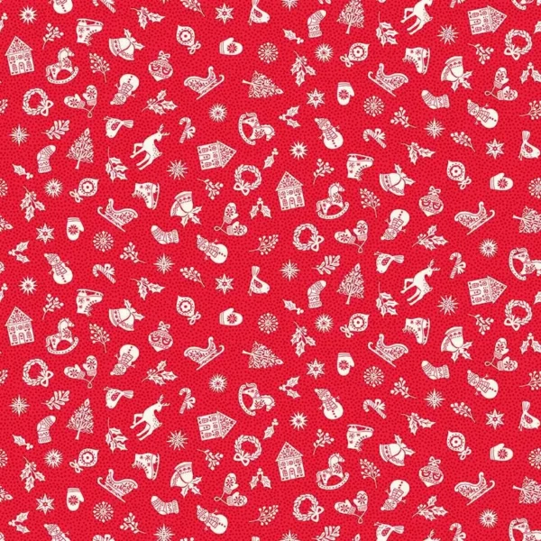 Scandi - Charms Red - Makower - 113-R