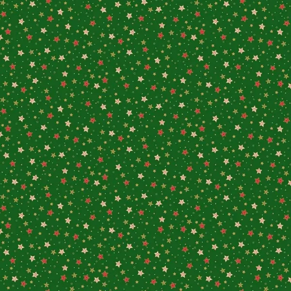 Jolly Saint Nick - Sparkle Green - Makower - 125/G