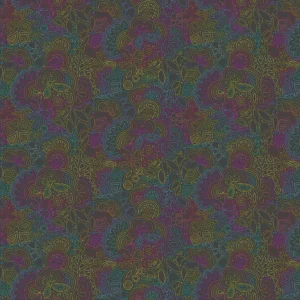 Color Wheel - Rainbow Stitched Night - Andover Fabrics - 1446-K