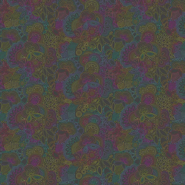 Color Wheel - Rainbow Stitched Night - Andover Fabrics - 1446-K