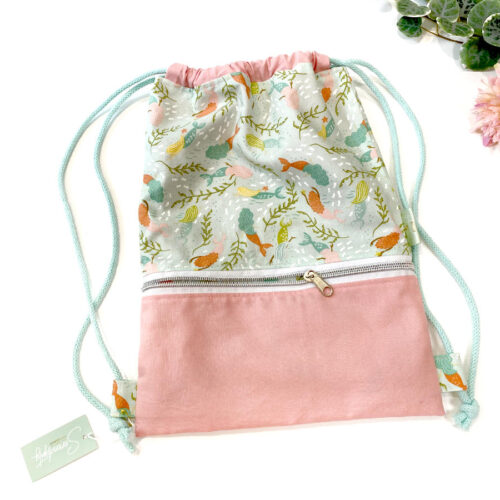 Turnbeutel-Rucksack - Meerjungfrauen - klein