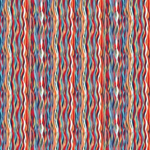 Deep Blue Sea - Wave Stripe Dark Blue - Makower - 144_B8